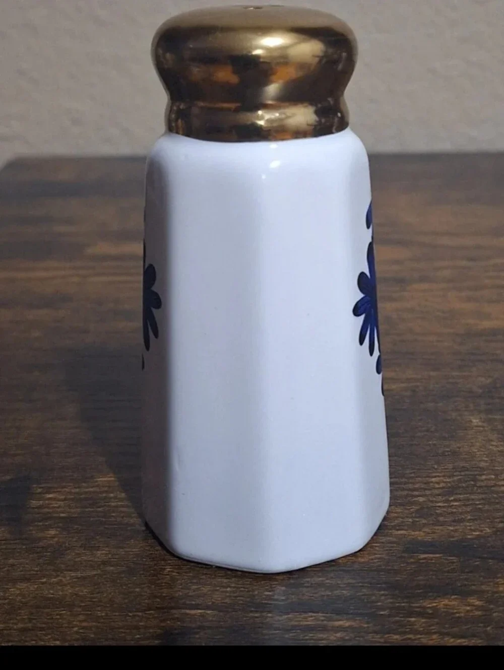 Cute One Hundred 80 Degrees Cats & Dogs Salt & Pepper Shakers Blue & White Gold